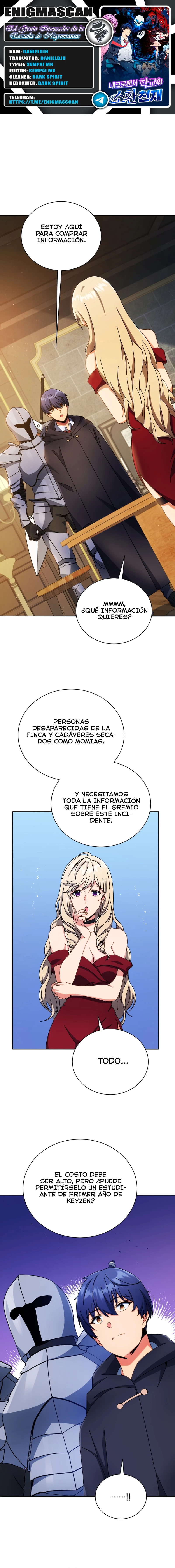 El Genio Invocador de la Escuela de Nigromantes > Capitulo 46 > Page 01